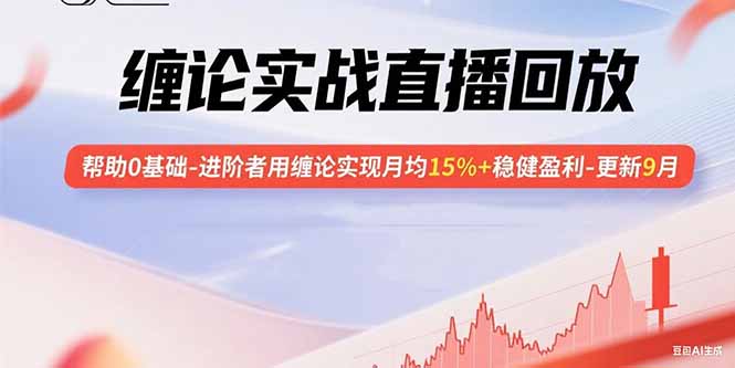 缠论实战直播回放:帮助0基础-进阶者用缠论实现月均15%+稳健盈利-更新9月-咖脉互联