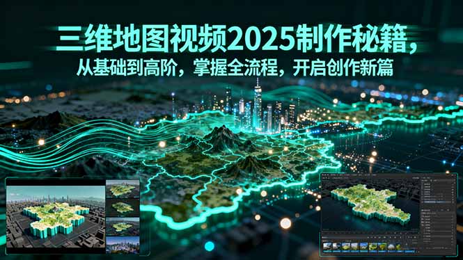 三维地图视频2025制作秘籍,从基础到高阶,掌握全流程,开启创作新篇-咖脉互联