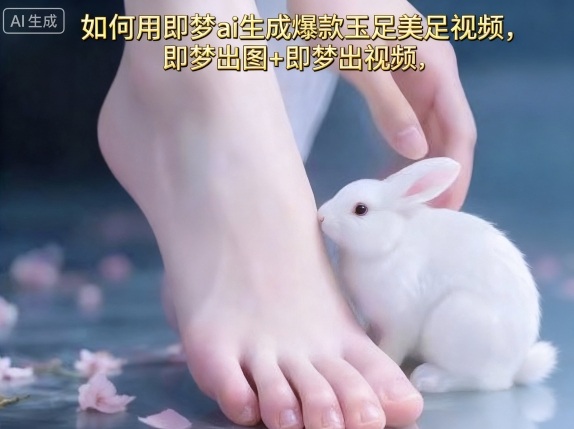 如何用即梦ai生成爆款玉足美足视频,即梦出图+即梦出视频,快速涨粉-咖脉互联
