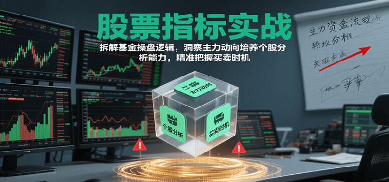 股票指标实战,基金操盘逻辑拆解,洞察主力动向培养个股分析能力把握买卖时机(更新)-咖脉互联