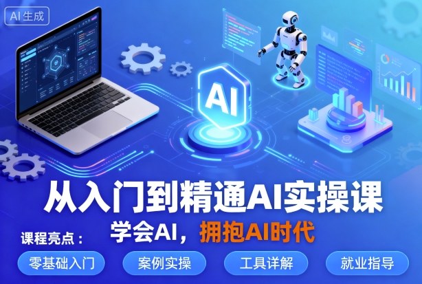 从入门到精通AI实操课,学会AI,拥抱AI时代-咖脉互联
