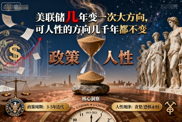 付费文章:美联储几年变一次大方向,可人性的方向几千年都不变-咖脉互联