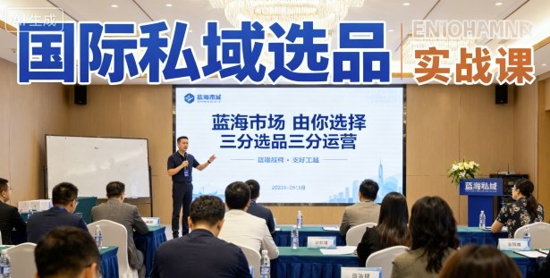 国际私域选品实战课,蓝海市场由你选择,七分选品三分运营-咖脉互联