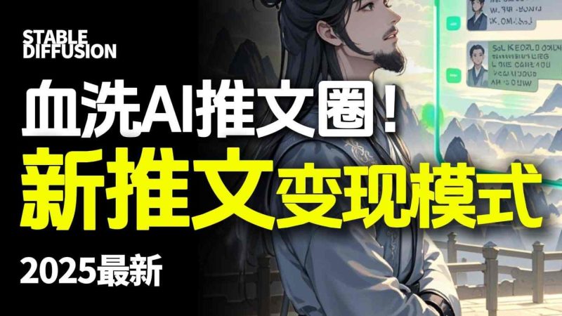 最新AI动态电影漫画小说推文,全流程实操教学,小白也能月入1W+-咖脉互联