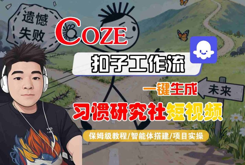 Coze扣子智能体工作流一键生成“习惯研究社“短视频,全流程保姆级教学-咖脉互联