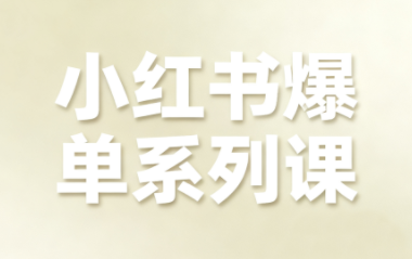 尼采老师·小红书爆单系列课-咖脉互联