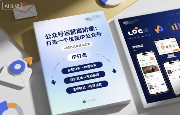 公众号运营高阶课,打造一个优质IP公众号-咖脉互联