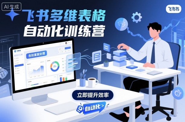 飞书多维表格自动化训练营,手把手教你告别重复处理,用多维表格开启高效办公新模式-咖脉互联
