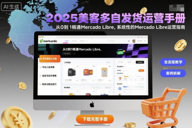 2025美客多自发货运营手册:从0到1精通Mercado Libre,系统性的Mercado Libre运营指南-咖脉互联