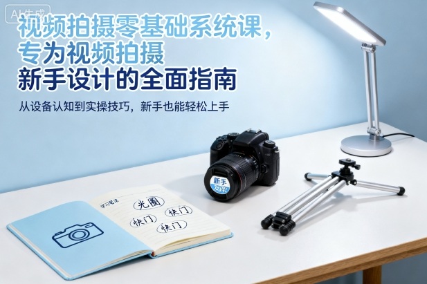 视频拍摄零基础系统课,专为视频拍摄新手设计的全面指南-咖脉互联