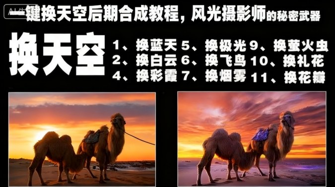 一键换天空后期合成教程，风光摄影师的秘密武器-咖脉互联