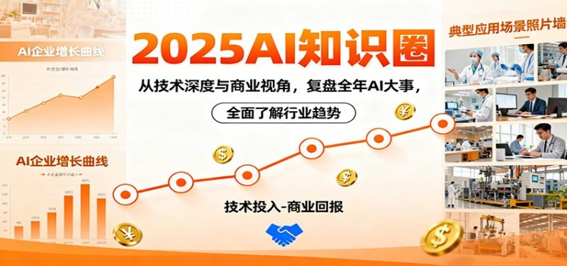 2025AI知识圈,从技术深度与商业视角,复盘全年AI大事,全面了解行业趋势-咖脉互联