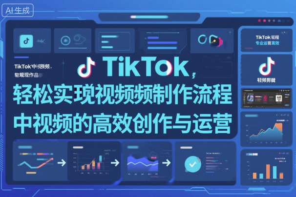 TikTok中视频制做流程,轻松实现Tk中视频的高效创作与运营-咖脉互联