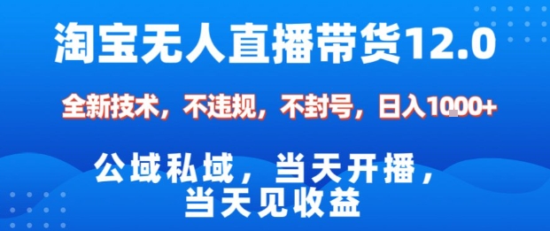 淘宝无人直播12.0,公域私域技术,不封号,不违规布局双十一流量风口,日入1k(独家技术)【揭秘】-咖脉互联