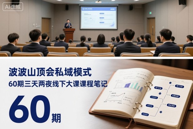 波波山顶会私域模式60期三天两夜线下大课课程笔记(文档)-咖脉互联