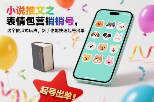 小说推文之表情包营销号,这个傻瓜式玩法,新手也能快速起号出单-咖脉互联