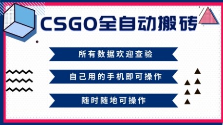 CSGO全自动搬砖,年底钱回家好项目,当天可拿到结果,新手小白轻松月入1W+【揭秘】-咖脉互联