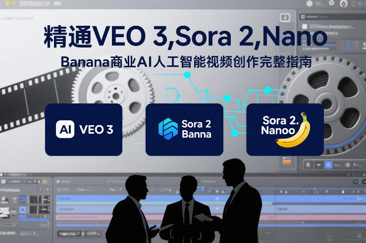 精通VEO 3,Sora 2,Nano Banana商业AI人工智能视频创作完整指南-咖脉互联
