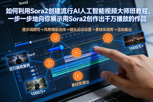 如何利用Sora2创建流行AI人工智能视频大师班,一步一步地向你展示用Sora2创作出千万播放的作品-咖脉互联