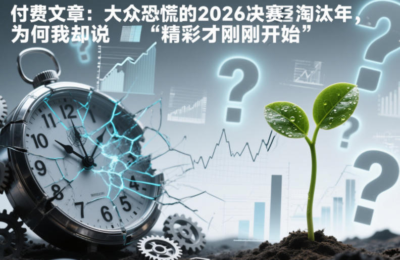 付费文章:大众恐慌的2026决赛淘汰年,为何我却说“精彩才刚刚开始”?-咖脉互联