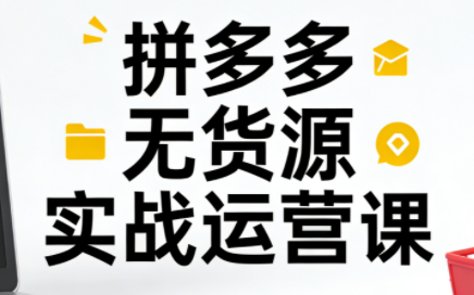 子枫老师·拼多多无货源实战运营课(更新12月)-咖脉互联