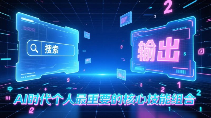 付费文章：AI时代个人最重要的核心技能组合：“输出能力”和“搜索能力”-咖脉互联