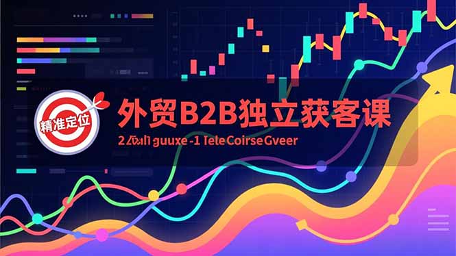 外贸B2B独立获客课,Facebook主页搭建、消息互动广告、精准定位,打造高询盘系统-咖脉互联