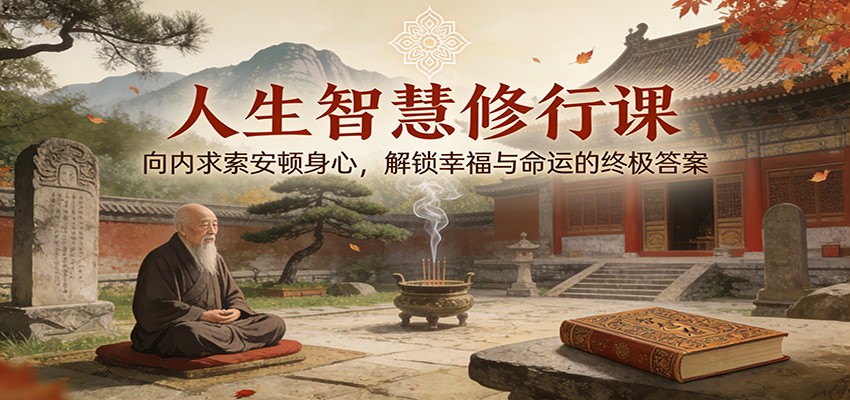 图片[1]-人生智慧修行课：向内求索安顿身心，解锁幸福与命运的终极答案-咖脉互联