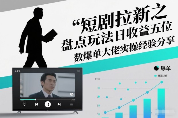 短剧拉新之盘点玩法日收益五位数爆单大佬实操经验分享-咖脉互联