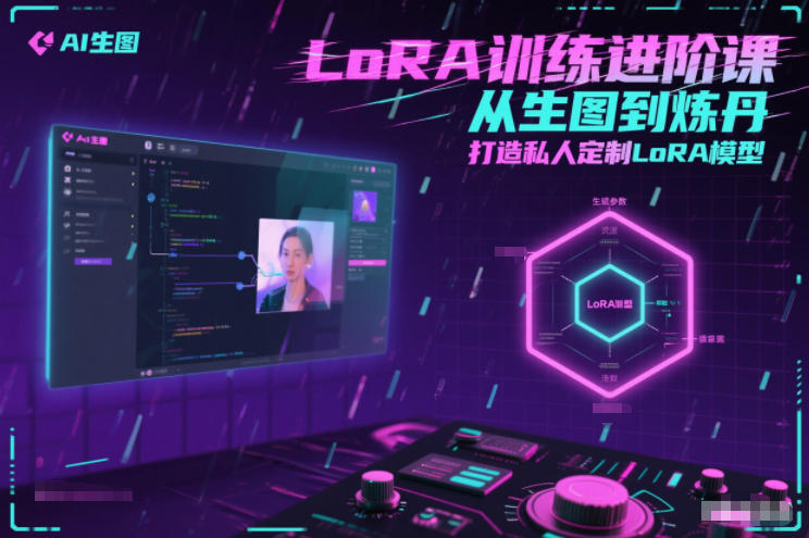 LoRA训练进阶课，从生图到炼丹，打造私人定制LoRA模型-咖脉互联