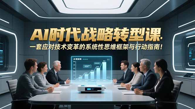 AI时代战略转型课：一套应对技术变革的系统性思维框架与行动指南！-咖脉互联