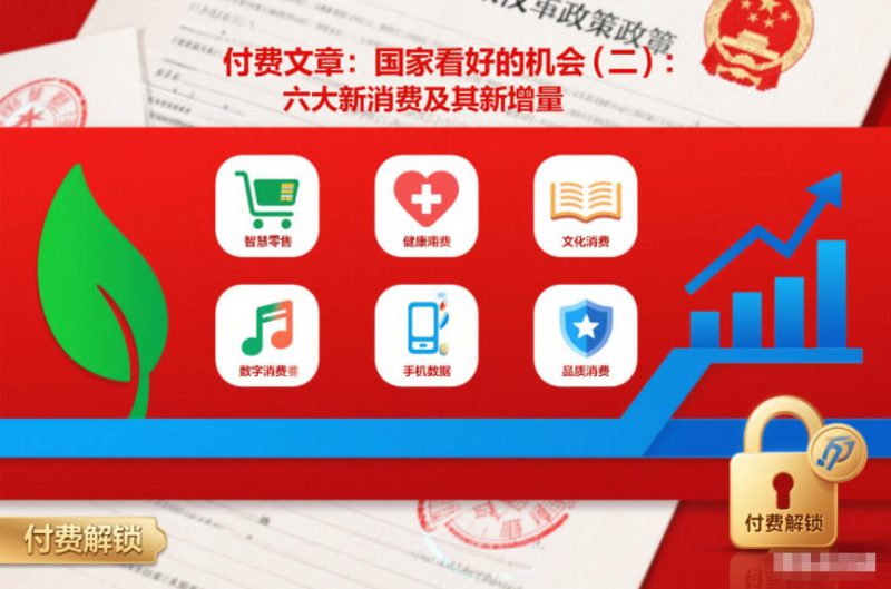 付费文章：国家看好的机会(二)：六大新消费及其新增量-咖脉互联