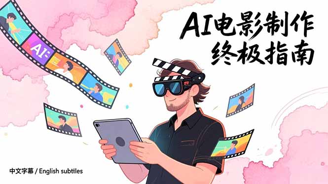 AI电影制作终极指南：从创意到成片，系统掌握智能影视全流程实战课(中英字幕-咖脉互联