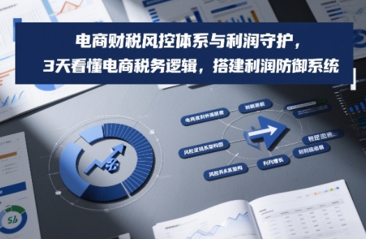 电商财税风控体系与利润守护,3天看懂电商税务逻辑,搭建利润防御系统-咖脉互联