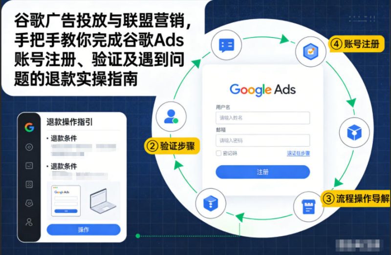 谷歌广告投放与联盟营销，手把手教你完成谷歌Ads账号注册、验证及遇到问题的退款实操指南-咖脉互联
