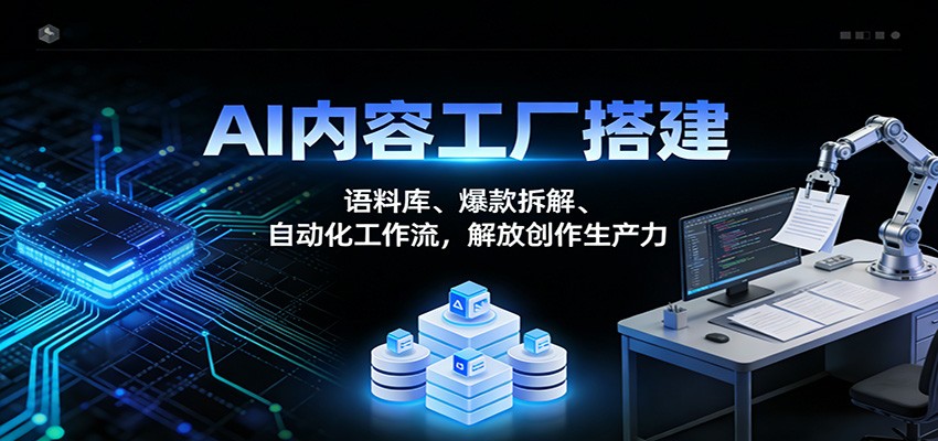 图片[1]-AI内容工厂搭建：语料库、爆款拆解、自动化工作流，解放创作生产力-咖脉互联