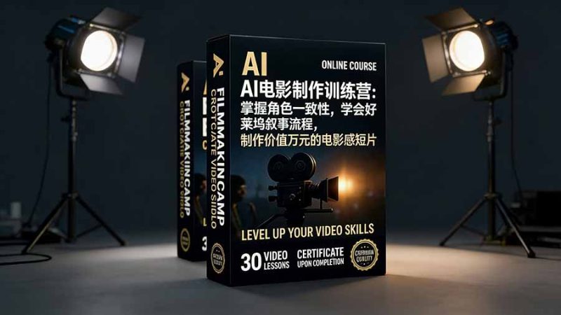 AI电影制作训练营:掌握角色一致性,学会好莱坞叙事流程,制作价值万元的电影感短片-咖脉互联