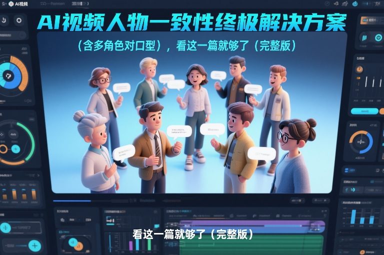 AI视频人物一致性终极解决方案(含多角色对口型),看这一篇就够了(完整版)-咖脉互联