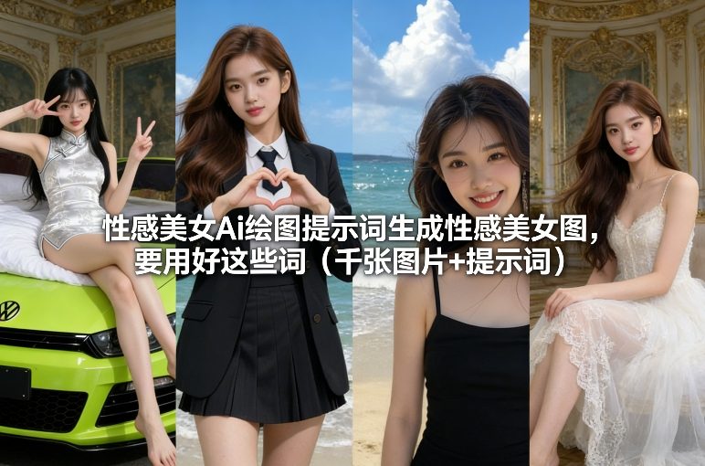 性感美女Ai绘图提示词生成性感美女图,要用好这些词(千张图片+提示词)-咖脉互联