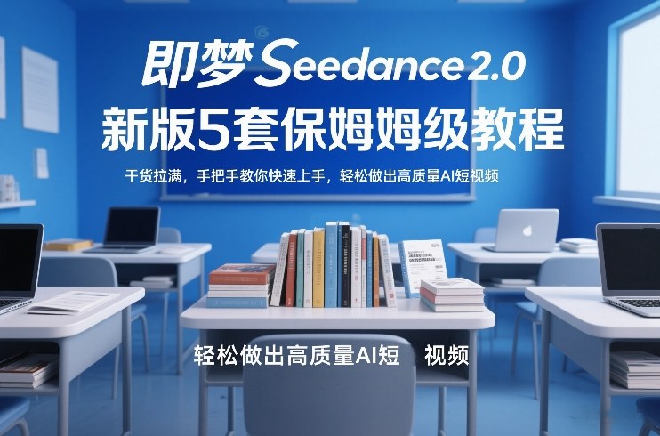 即梦Seedance2.0新版5套保姆级教程,干货拉满,手把手教你快速上手,轻松做出高质量AI短视频-咖脉互联