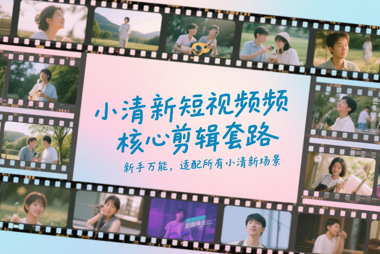 小清新短视频核心剪辑套路,新手万能,适配所有小清新场景-咖脉互联