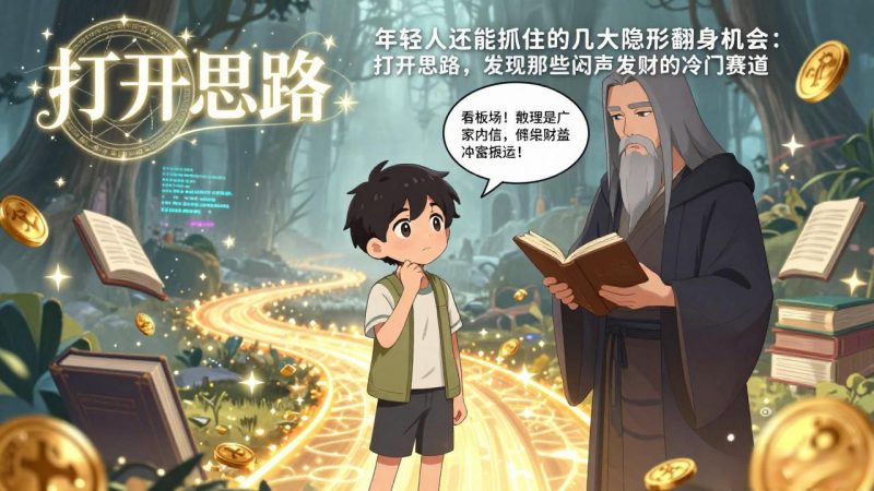 付费文1+2：年轻人还能抓住的几大隐形翻身机会：打开思路，发现那些闷声发财的冷门赛道-咖脉互联
