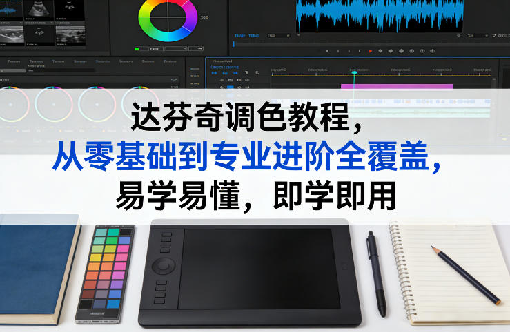达芬奇调色教程，从零基础到专业进阶全覆盖，易学易懂，即学即用-咖脉互联