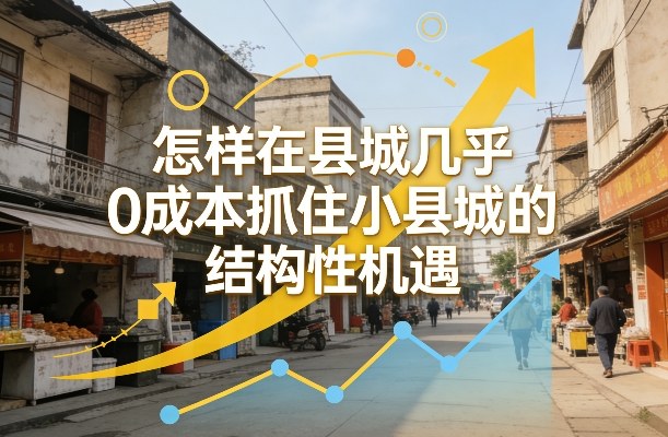 付费文章:怎样在县城几乎0成本抓住小县城的结构性机遇-咖脉互联