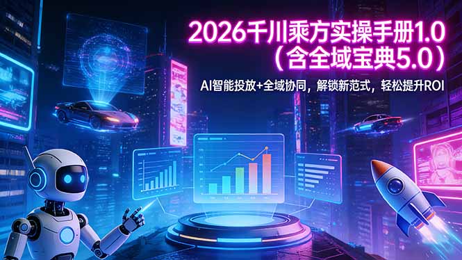 2026 千川乘方实操手册 1.0(含全域宝典 5.0-咖脉互联