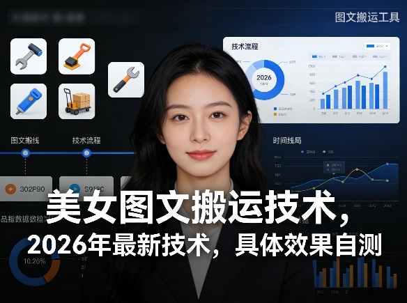 美女图文搬运技术，2026年最新技术，具体效果自测-咖脉互联