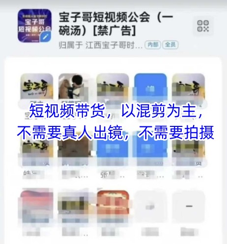 宝子哥头部团队短视频带货,以混剪为主,不需要真人出镜,不需要拍摄【更新26年3月】-咖脉互联