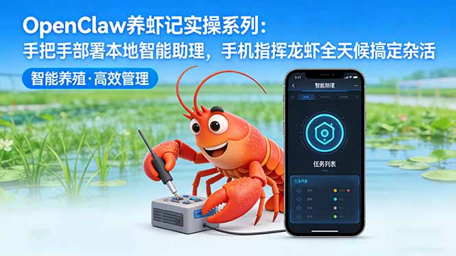 OpenClaw养虾记实操系列:手把手部署本地智能助理,手机指挥龙虾全天候搞定杂活-咖脉互联