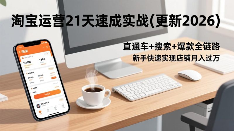 淘宝运营21天速成实战(更新3月-咖脉互联