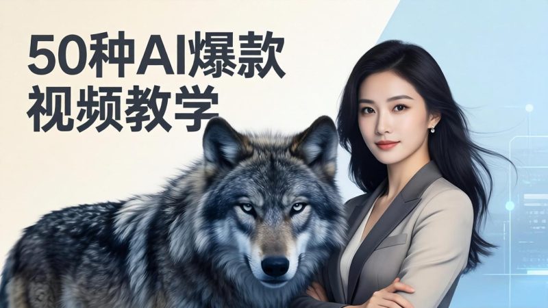 50种AI爆款视频教学：影视级古诗词+治愈萌宠+山海经蛟龙，高阶宝典商业落地-咖脉互联